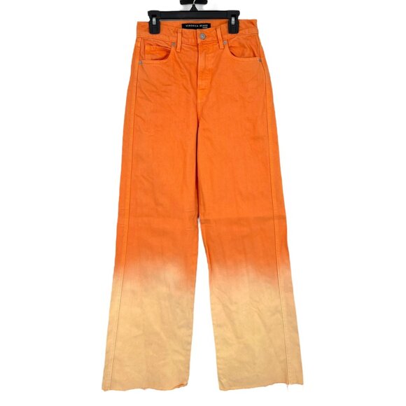 Veronica Beard Taylor Relaxed Wide Leg High Rise Jeans Dusty Melon Size 25 - Picture 1 of 10